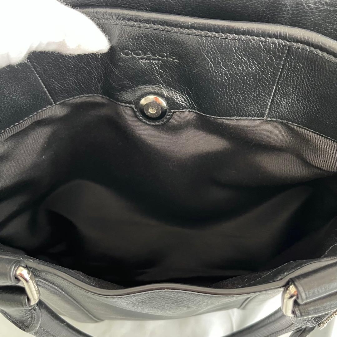 美品 COACH メトロポリタン ビジネスバッグ トート 2way オールレザー