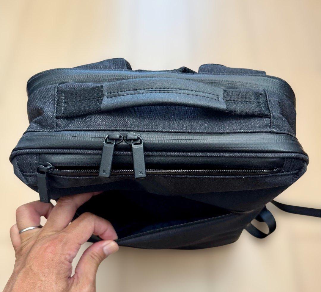 エース ガジェタブル ヘザー 耐水加工ビジネスバック ポケット多数