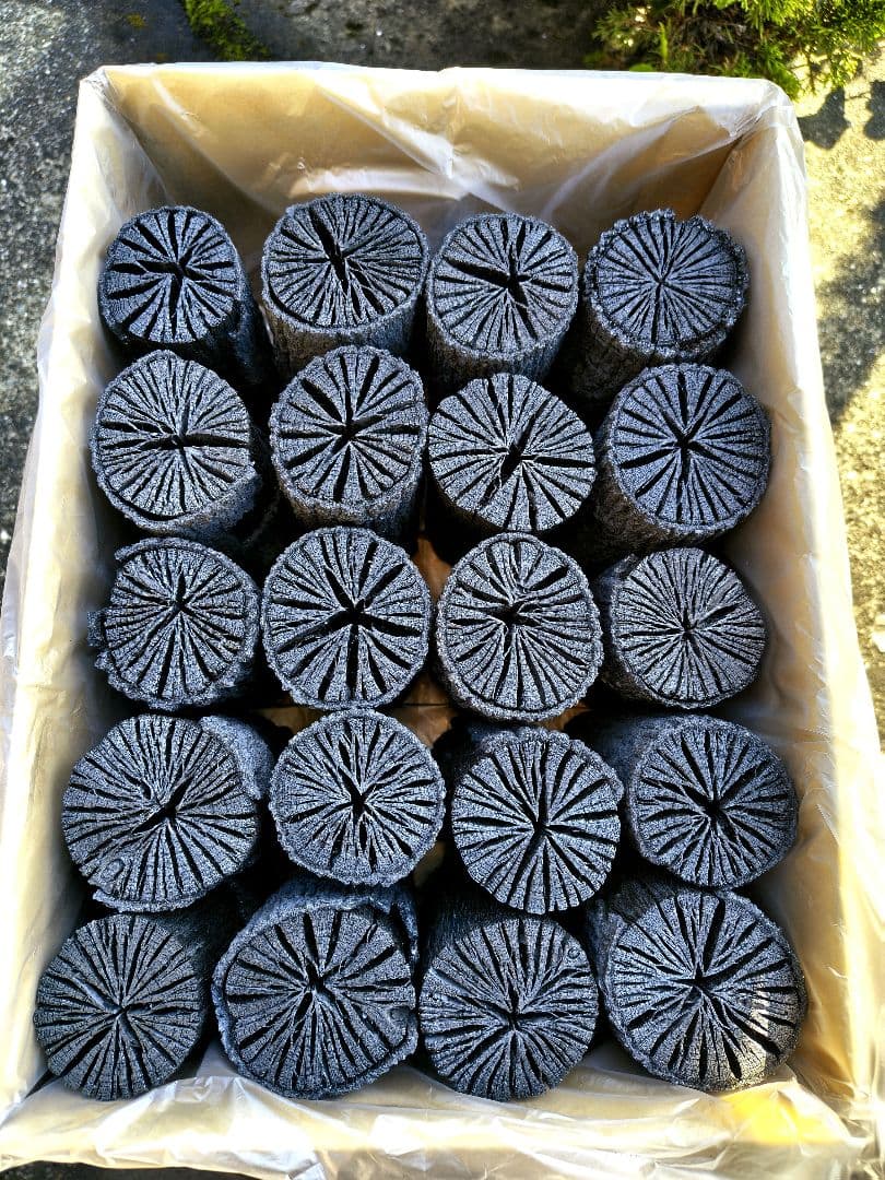 【愛媛産】クヌギ炉用胴炭約5kg 皮剥がれ