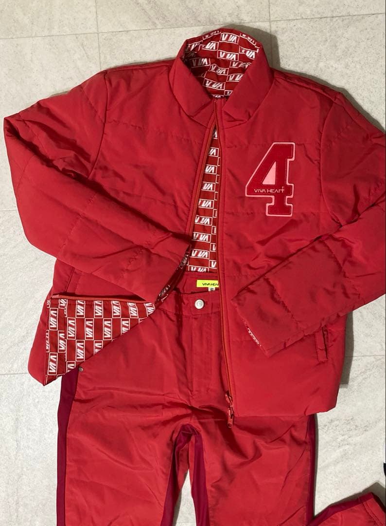 VIVA HEART リバーシブル 中綿ジップジャケット パンツ　セットアップ