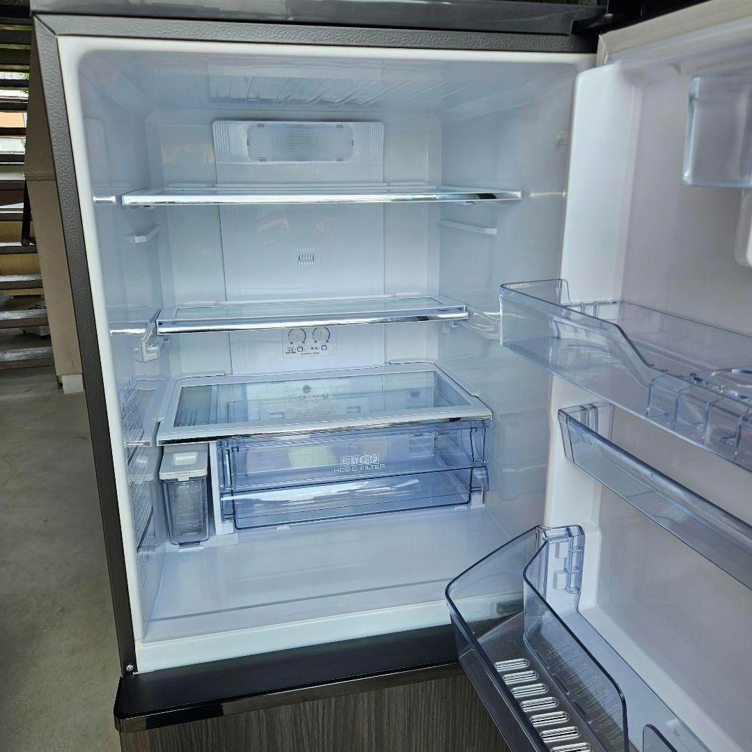 美品✨ AQUA 2023年製 3ドア冷蔵庫 272L 高品位ウッドブラック