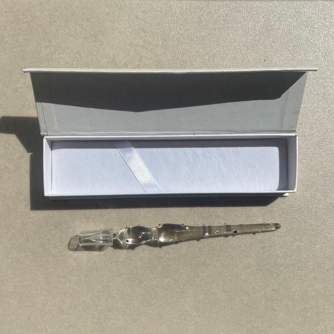 クリスタルクリア ガラスペン／硝子ペン／軽い 持ちやすい 書き心地◎ 割れにくい