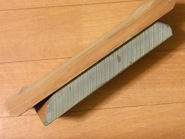 未使用　天然砥石　京都正本山合砥 カミソリ 彫刻刀