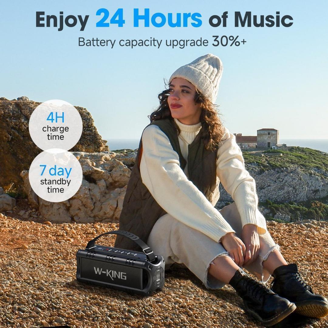 ⭐️低音⭐️ スピーカー　Bluetooth ポータブル　ワイヤレス　家庭防水