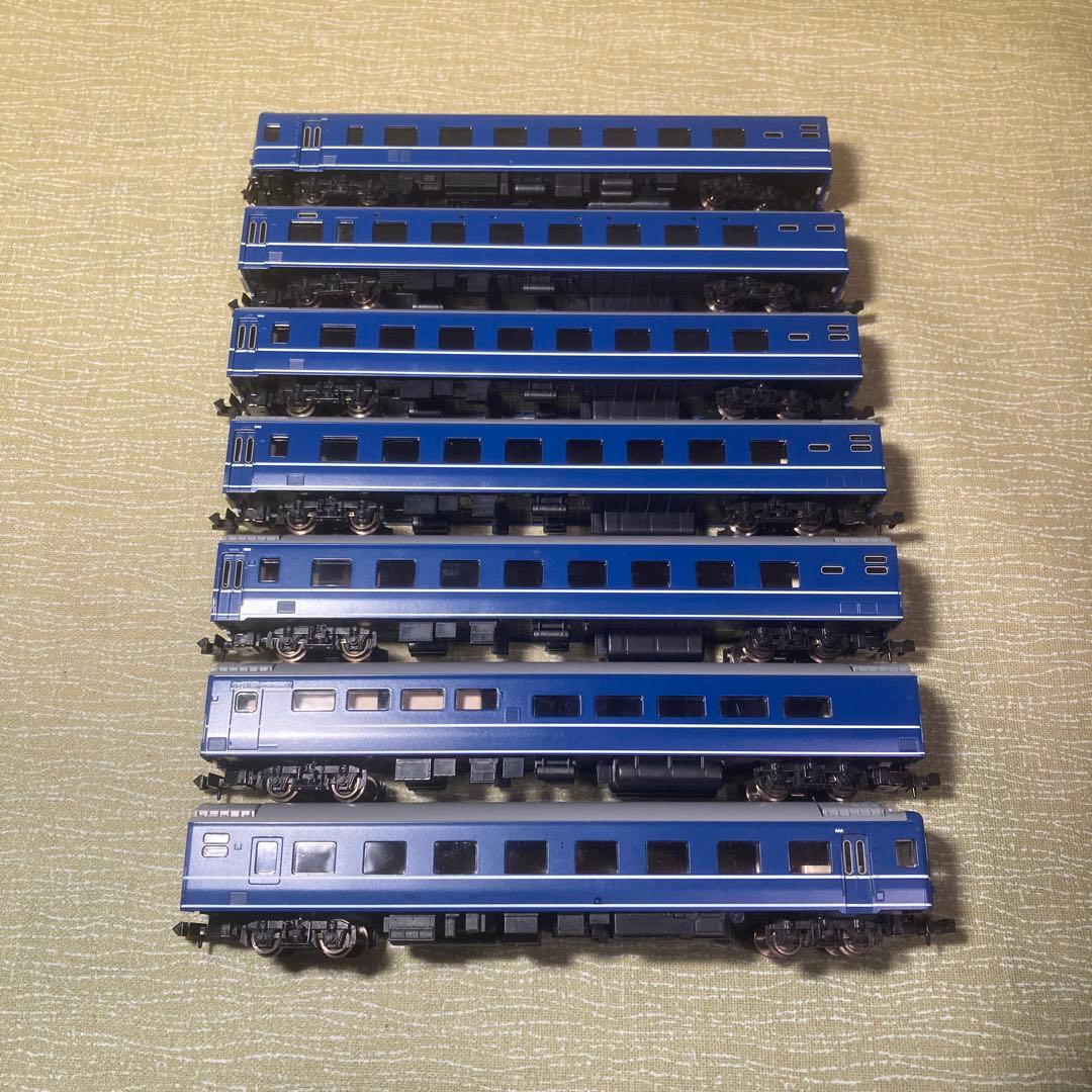 TOMIX 92753相当 14系寝台車7輌セット(ケース無ジャンク)