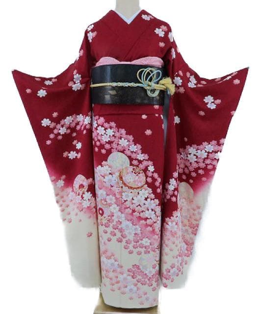 金駒刺繍“最高に花咲かせる特別な日☆”振袖 成人式 トールサイズ 着物H-98