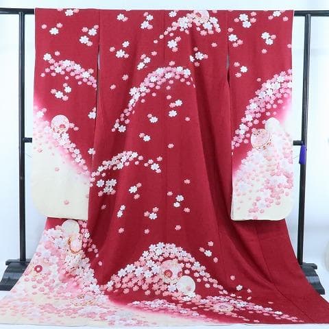 金駒刺繍“最高に花咲かせる特別な日☆”振袖 成人式 トールサイズ 着物H-98