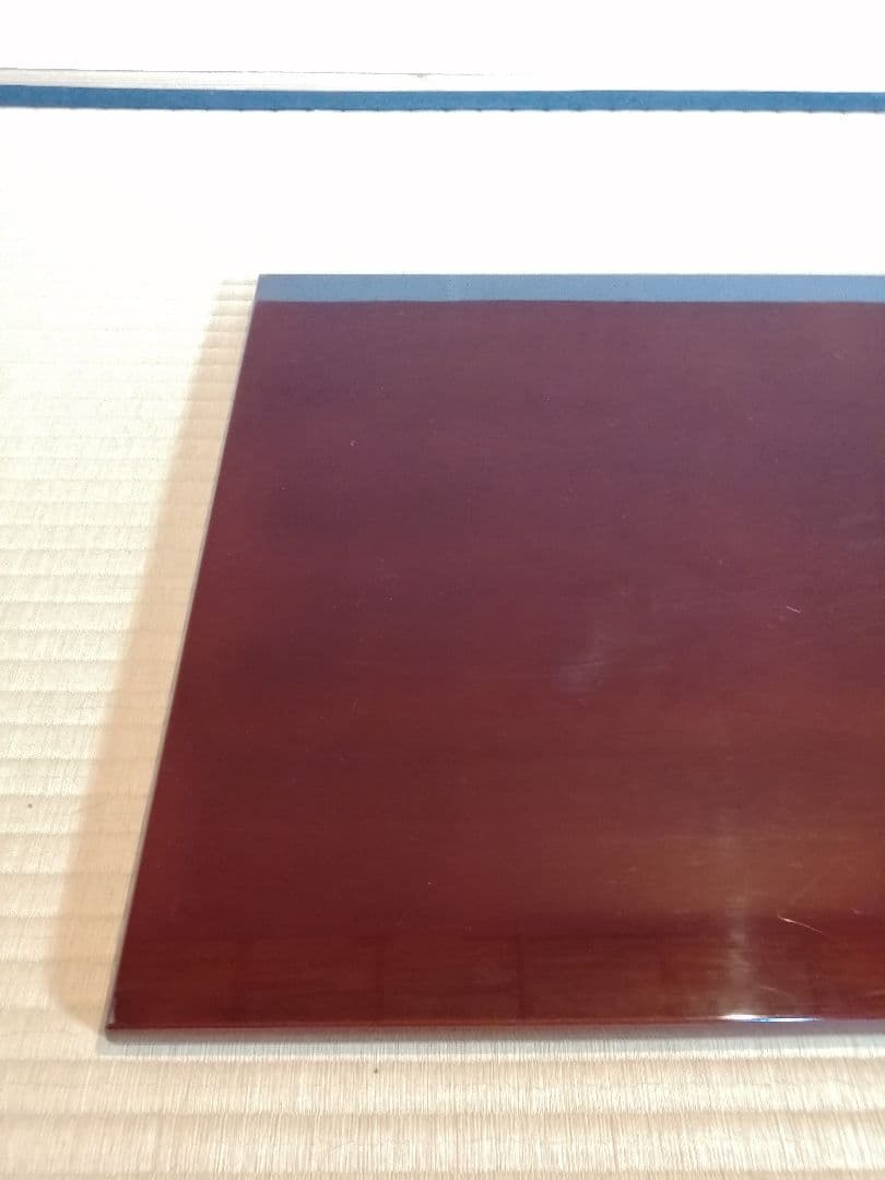 【茶道具】乾老舗造　 溜蝋色塗炉長板　藪内流　長板81