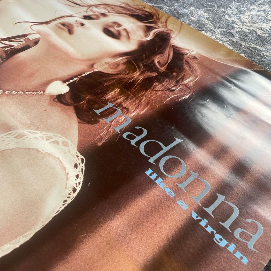 80s Madonna \"Like a Virgin 1984\" 当時物ポスター