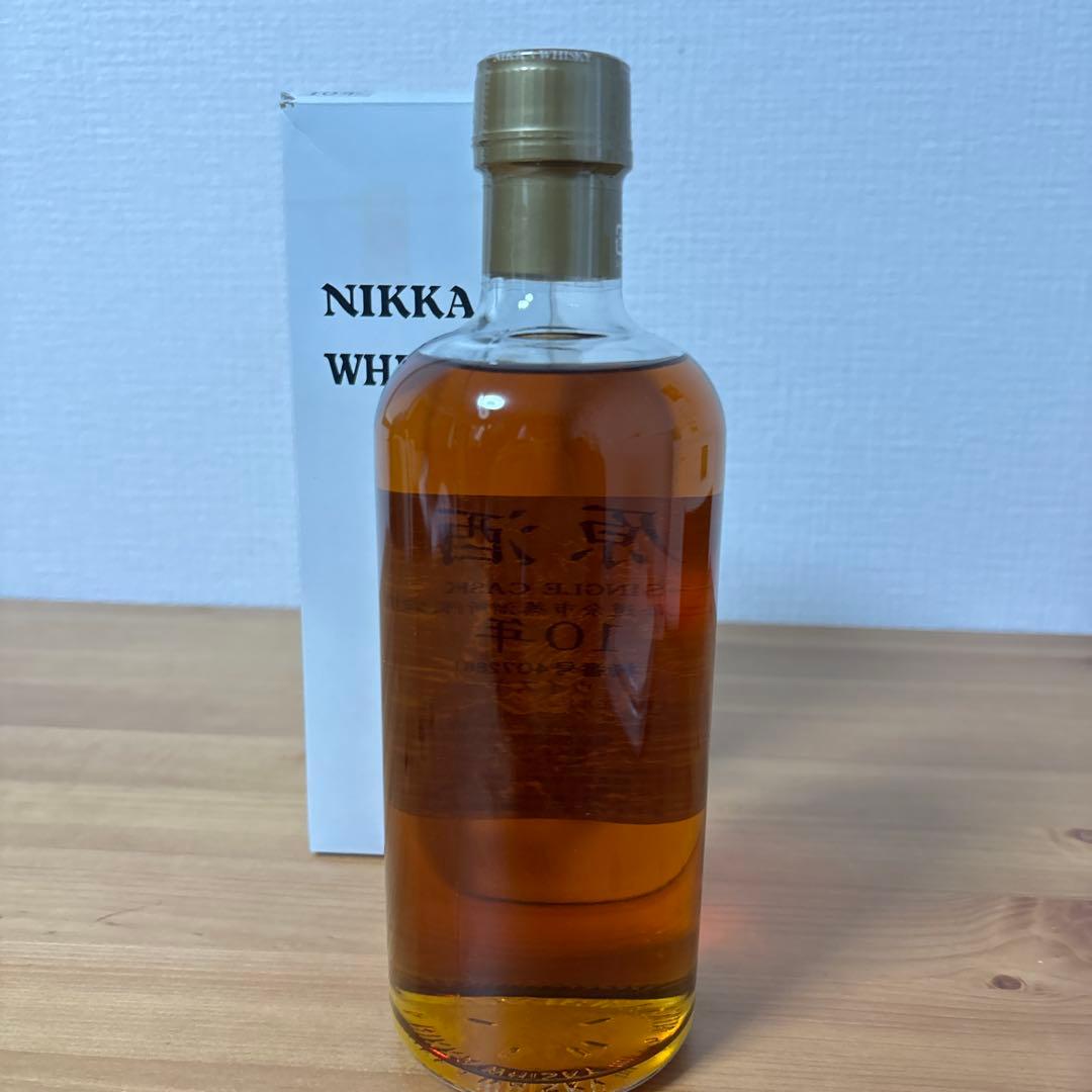 余市10年　北海道余市蒸溜所限定　樽出原酒　63% 500ml 箱付　未開封