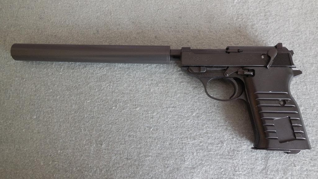 マルゼン　ワルサーP38　デタッチャブル専用　ロングサイレンサー　オリジナル品