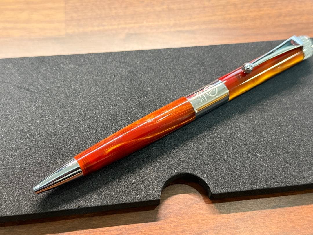 ロメオ 伊東屋 ROMEO No.3ボールペン 細軸 イタリアンアンバー