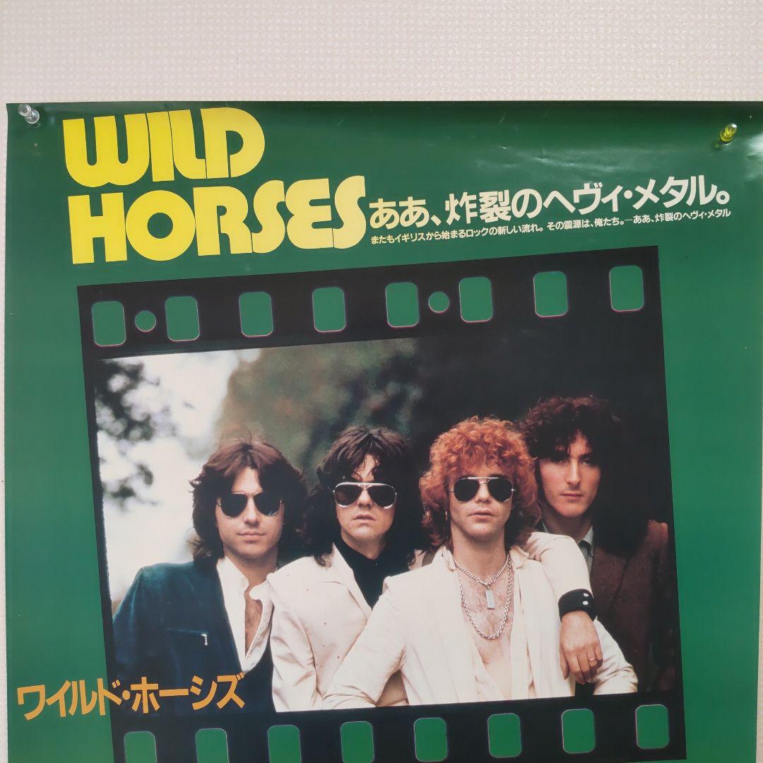 【貴重】WILD HORSES来日公演 B2ポスター
