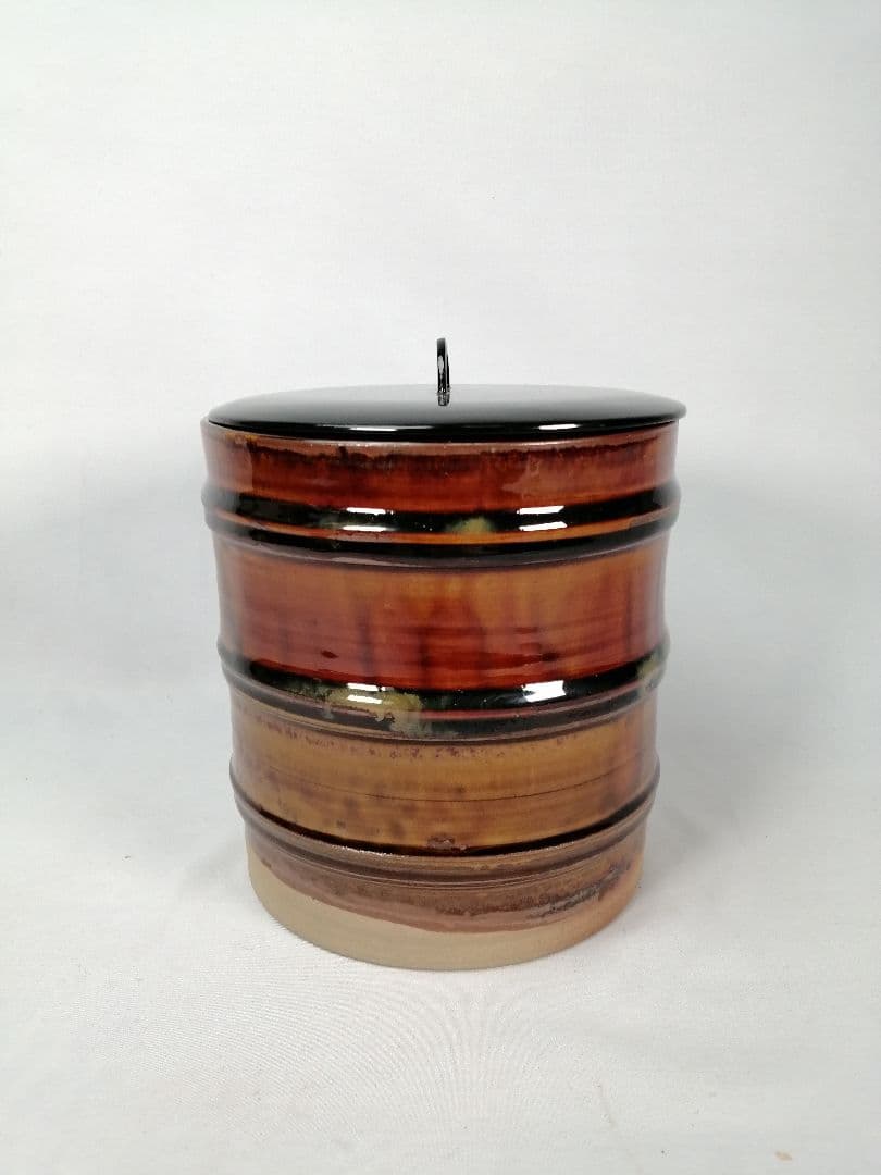 【茶道具】静山造　高取焼水指　水指385