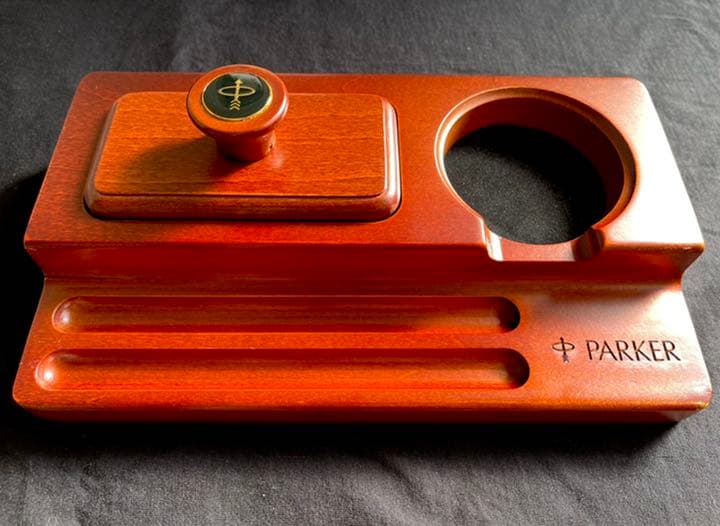 【極稀少】 パーカー 公式 非売品 天然木無垢 万年筆 ペントレイ Parker