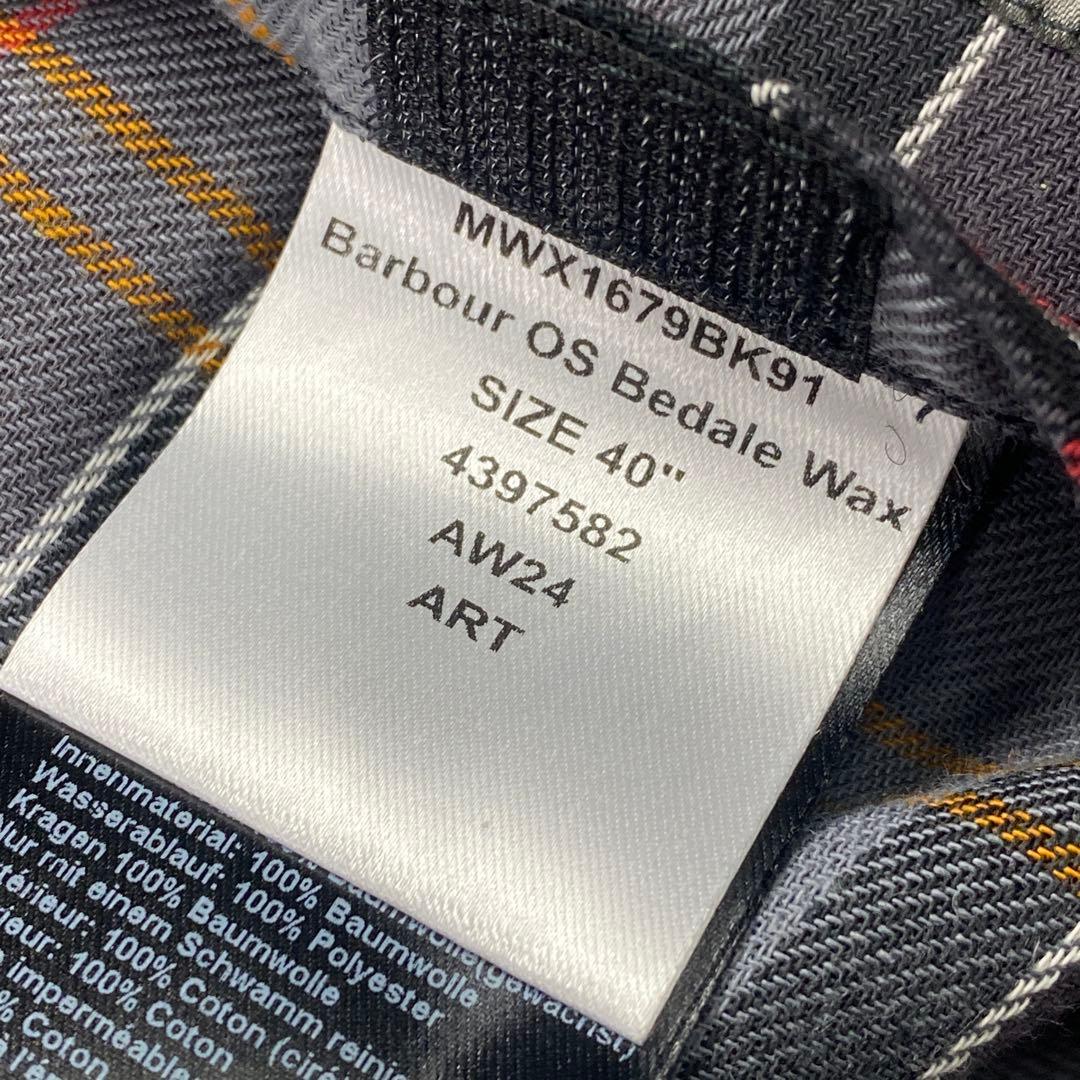 新品 Barbour ビデイル OS Bedale Wax 40 オーバーサイズ