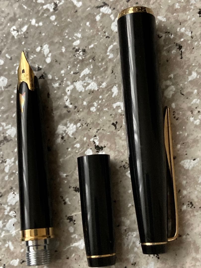 #0191 オーバーホール済み 万年筆 SAILOR ショート象嵌 23k