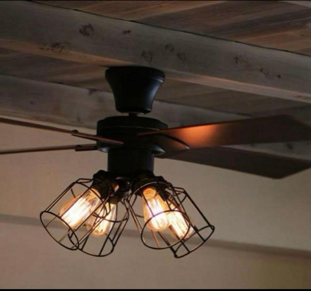 JAVALOシーリングファンライトBK　美品