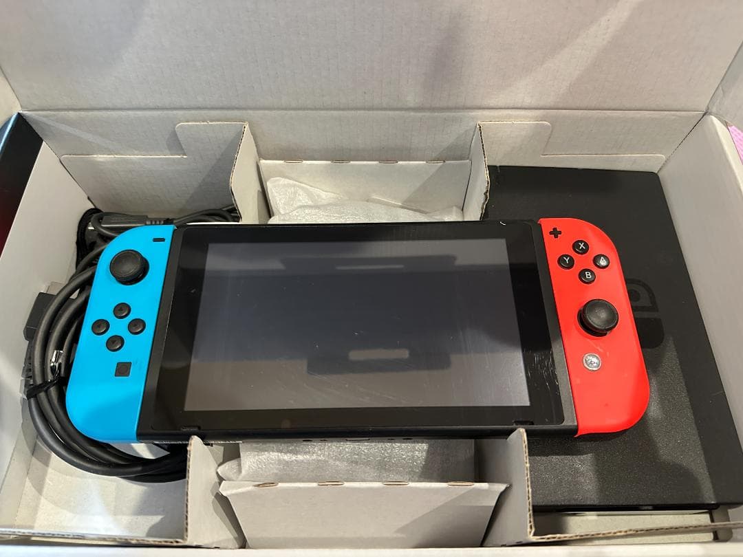 【極美品】任天堂Switch 2017年製 青/橙Joy-Conフルセット