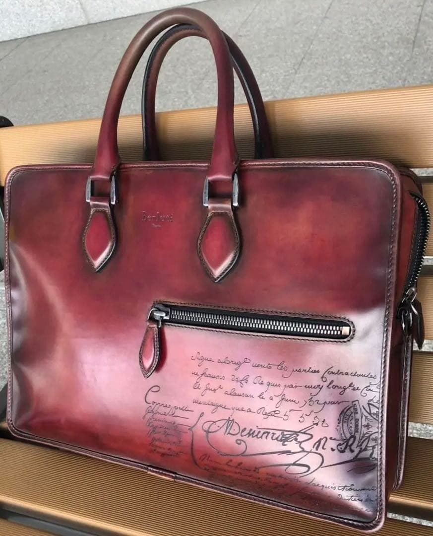 希少 ベルルッティ アンジュール スペシャルオーダーカラー ビジネスバッグ