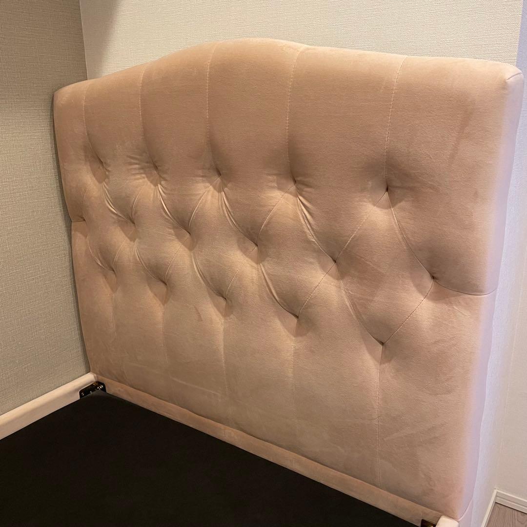 Francfrancフランフラン　ブリッサ ベッド ディンプル　シングル　ピンク