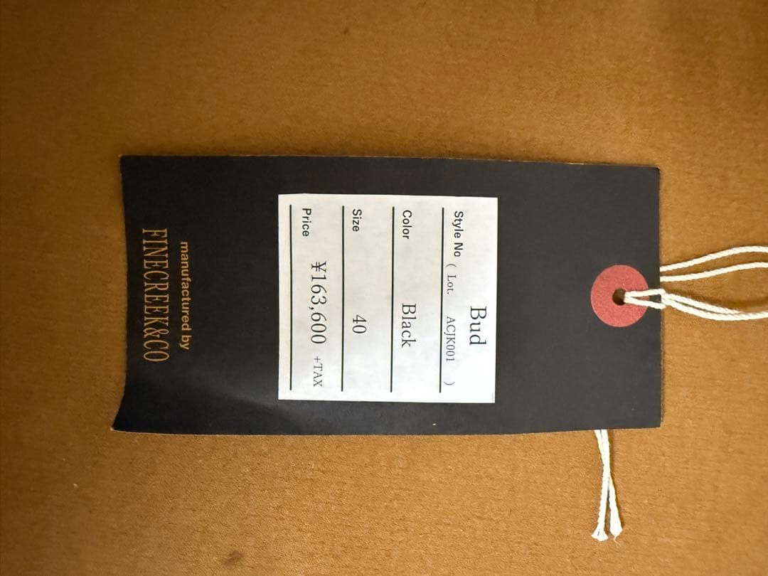 【室内試着のみ・タグ付】FINE CREEK LEATHERS Bud 40馬革