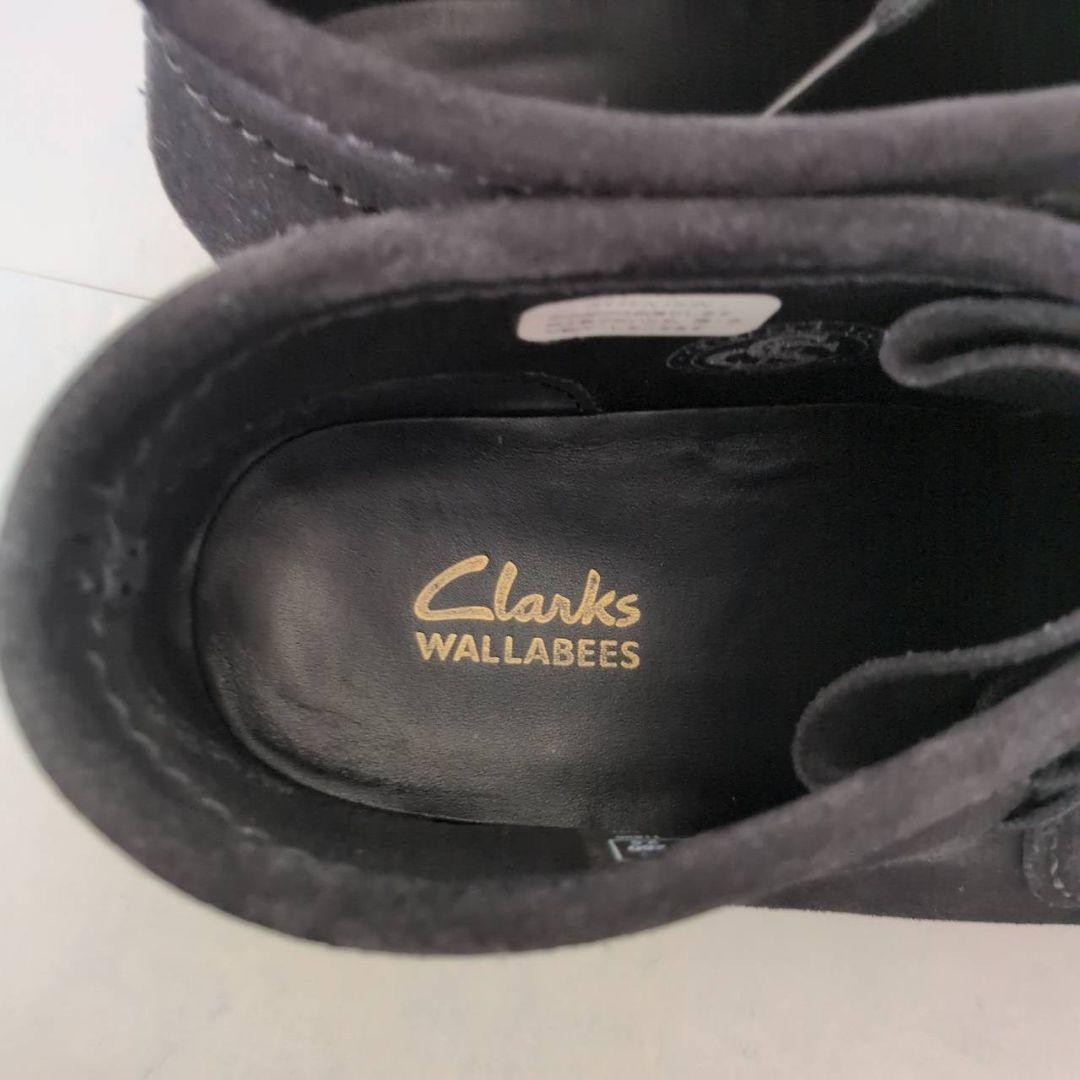 【極美品】Clarks ワラビーブーツ 黒 スエード メンズ 箱付 送料無料