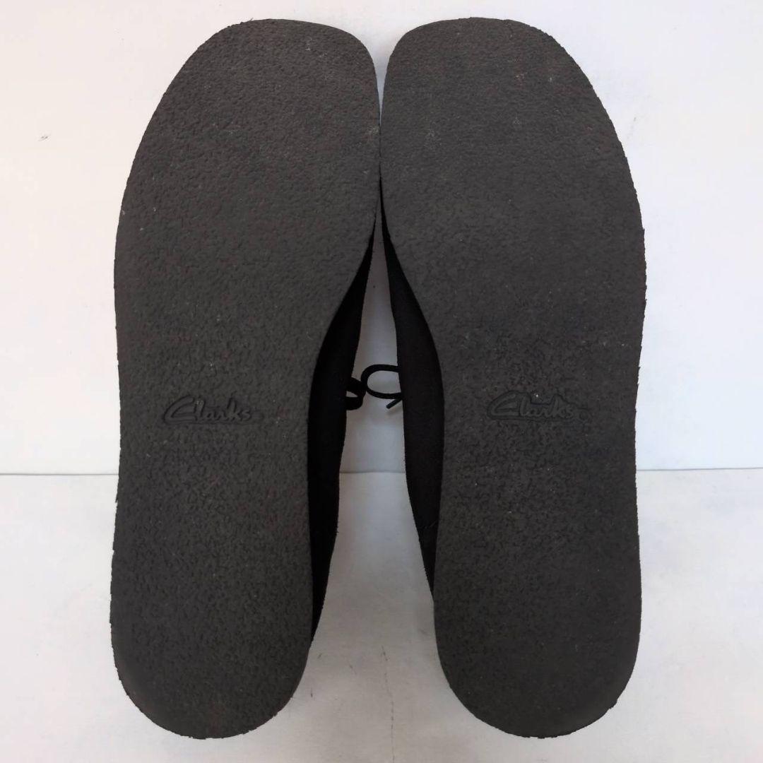 【極美品】Clarks ワラビーブーツ 黒 スエード メンズ 箱付 送料無料