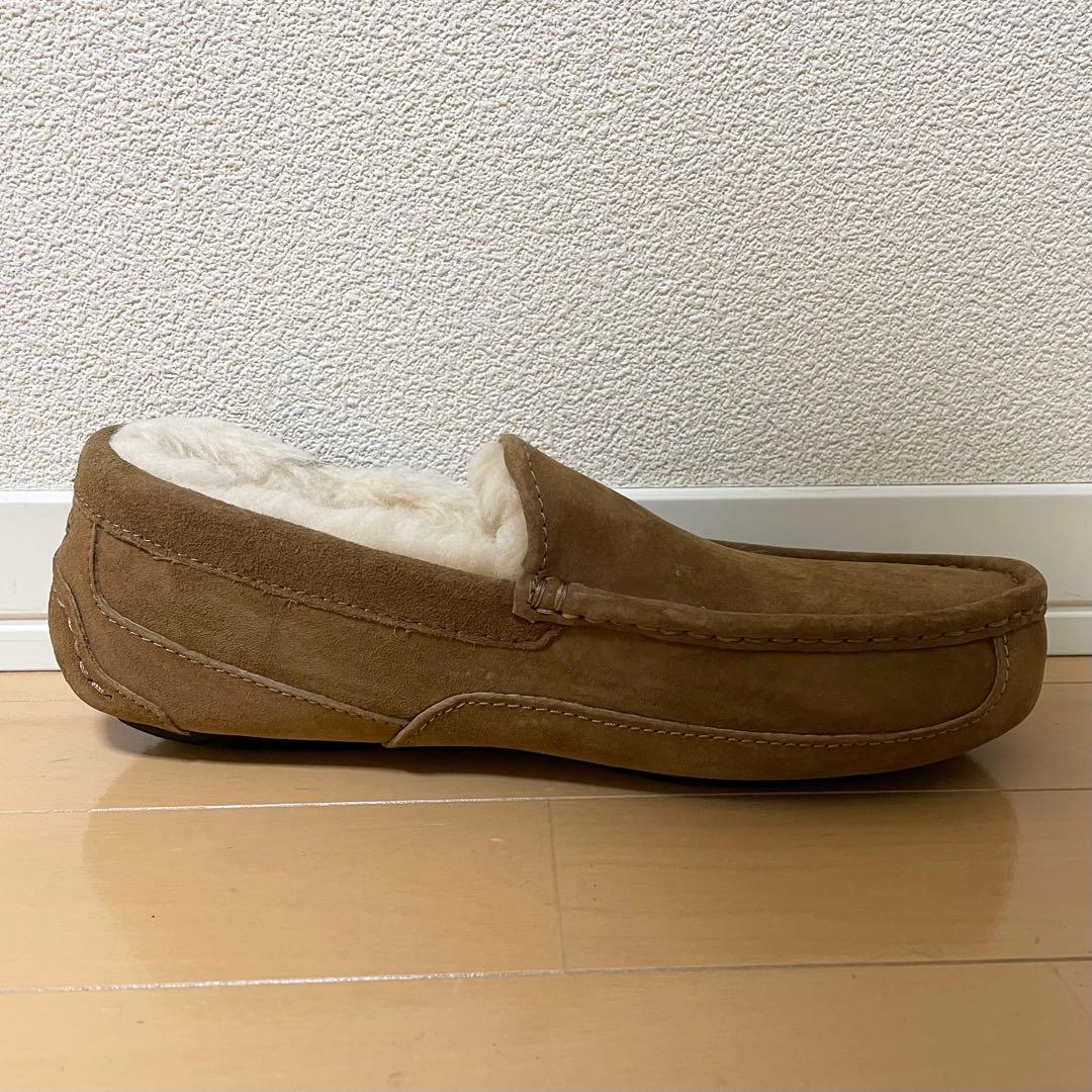 【未使用に近い】UGG アグ モカシン ASCOT ボア ブラウン 5775