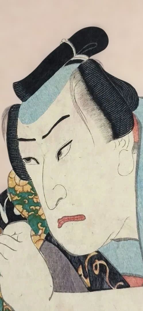 浮世絵版画、花揃の内二枚綴り、三代歌川豊国画安政5年出版