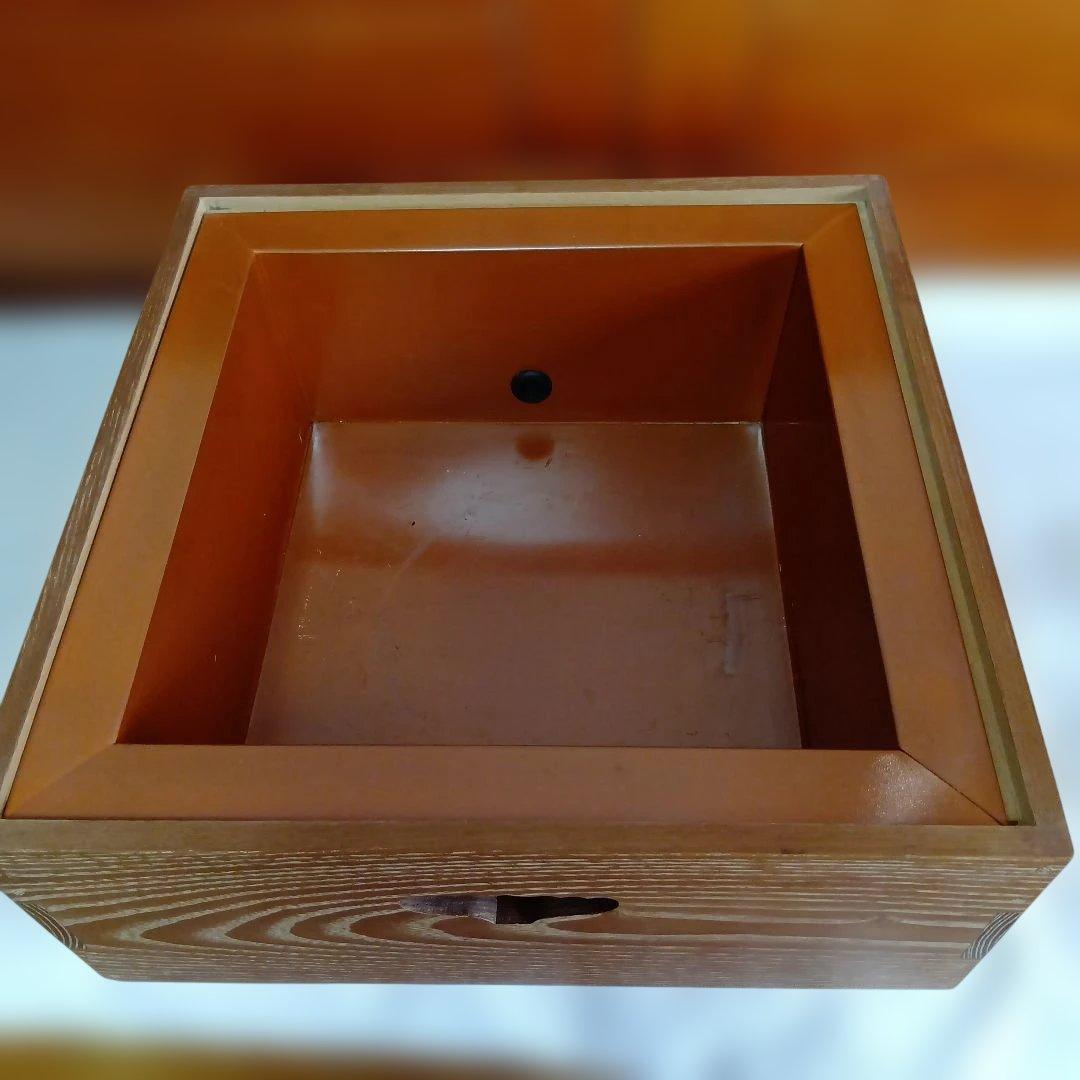 茶道具・木地置戸・仙徳上入子・桑色・USED【21】