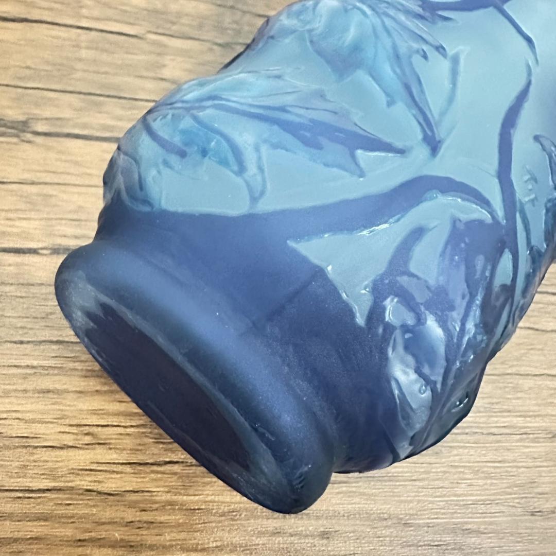 【証明書】 エミールガレ　芥子紋　　花瓶　技法スフレ　被せガラス　高さ28cm