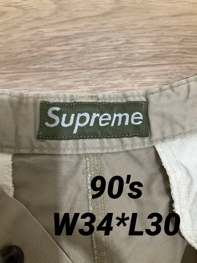 パンツ old supreme mil-spec chino pant 90's 34