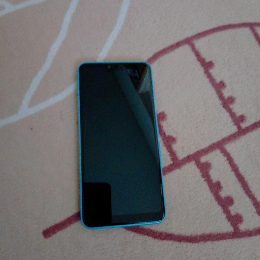 未使用 青色 スマートフォン