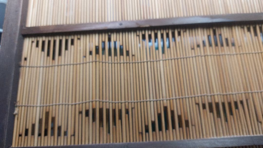 ★骨董品　木製 透かし 折りたたみ式 屏風 1 古民具