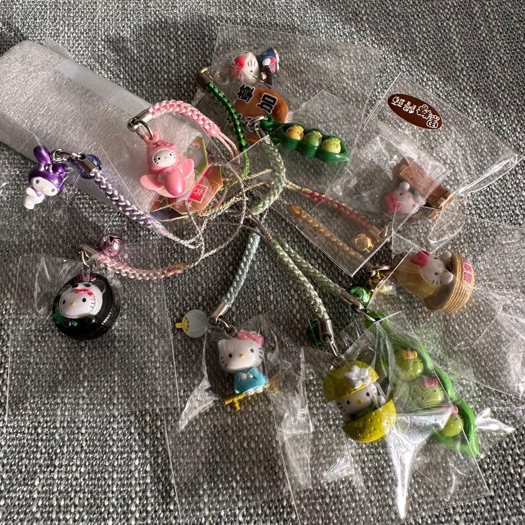 ご当地キティ　根付け　ストラップ　ファスナーマスコット　他　まとめ売り　100個
