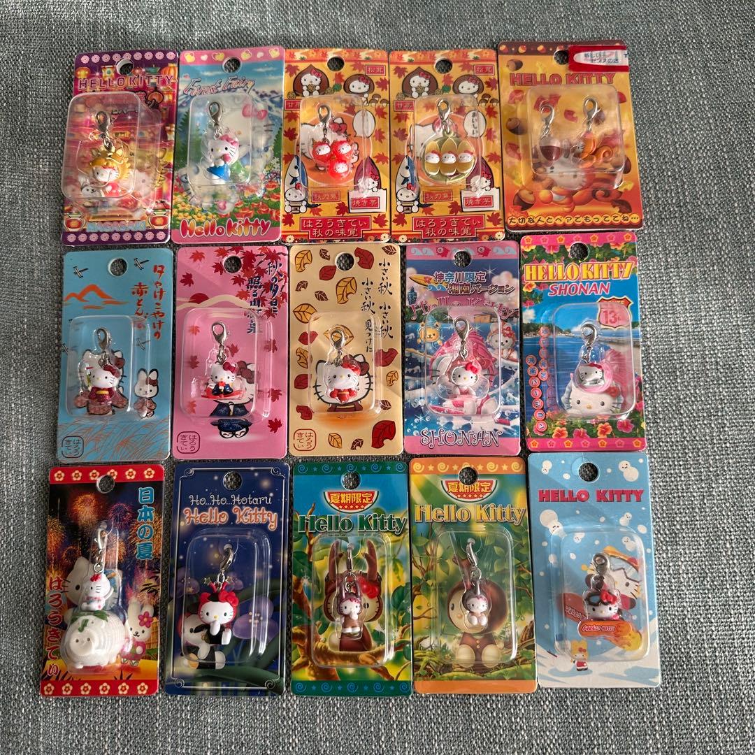 ご当地キティ　根付け　ストラップ　ファスナーマスコット　他　まとめ売り　100個