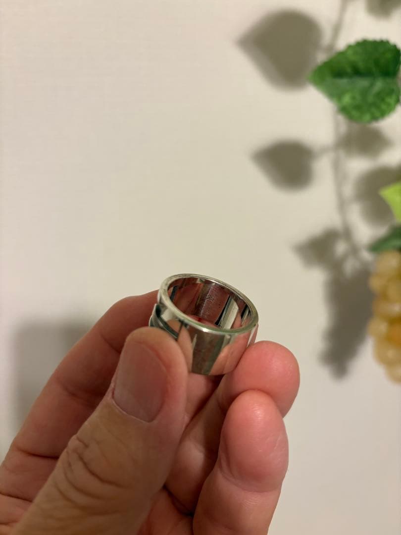 ２５号　GUCCI グッチ リング ブランテッドG ワイド シルバー 925