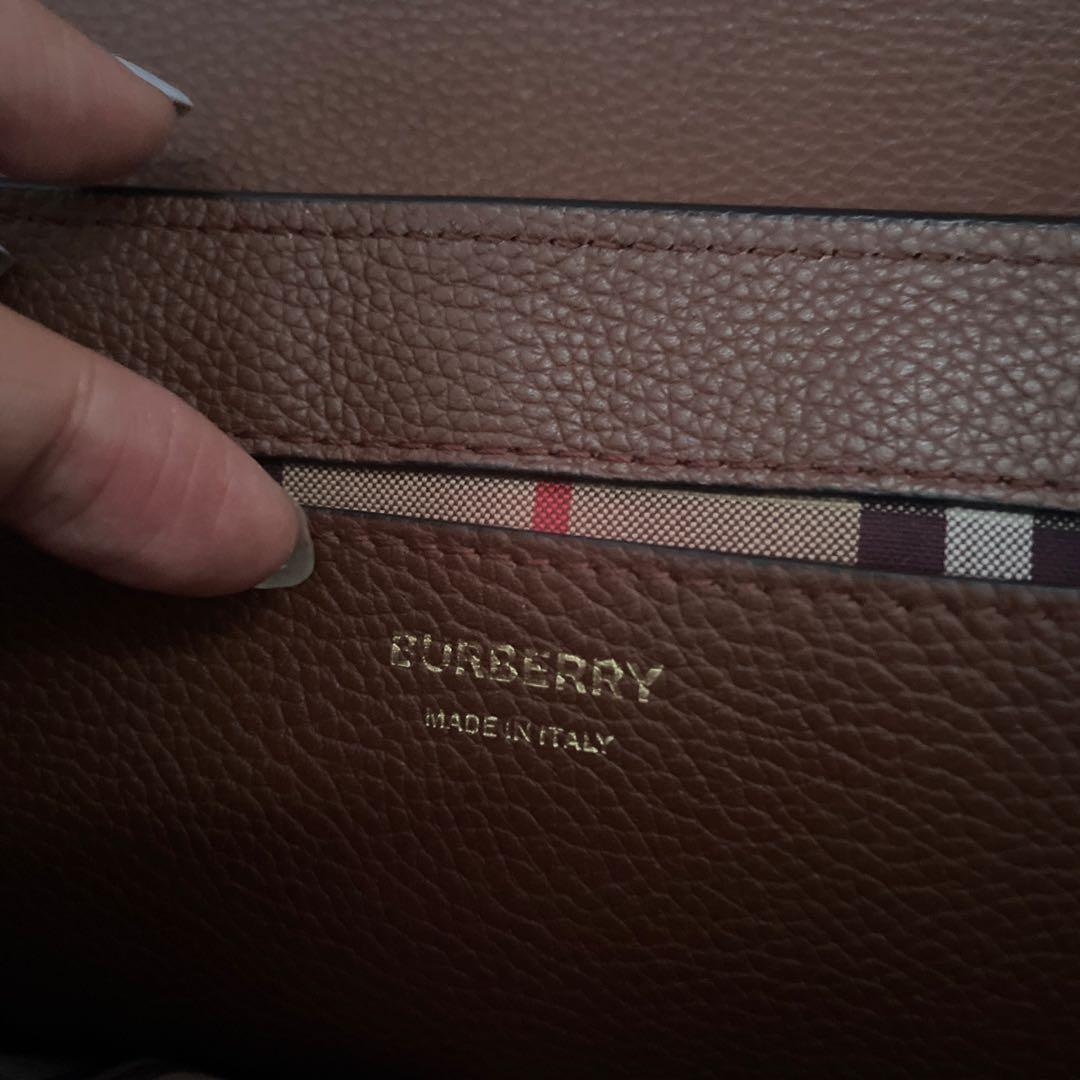 【最終価格】BURBERRY ブラウンレザーショルダーバッグ