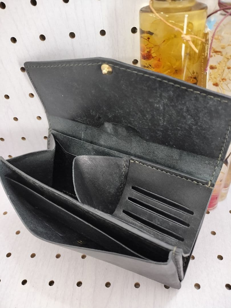 キャッチャー財布　本革財布　ハンドメイド　ケース