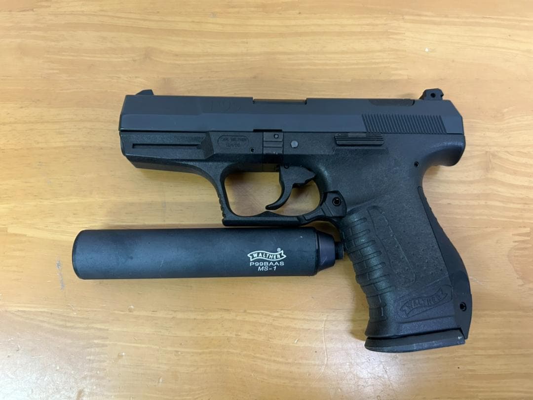 マルゼン ワルサー P99 ガスブローバック ブラック サプレッサー・マガジン付