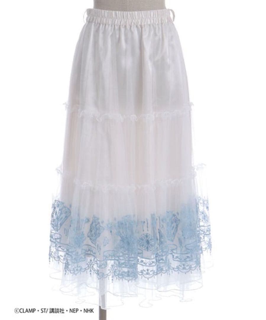 ♡新品アクシーズファム×カードキャプターさくらコラボスカート（白・クリアカード）