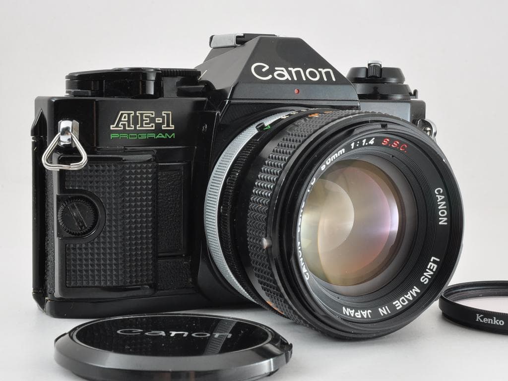 キヤノン AE-1 PROGRAM ブラック FD 50/f1.4 SSC 完動