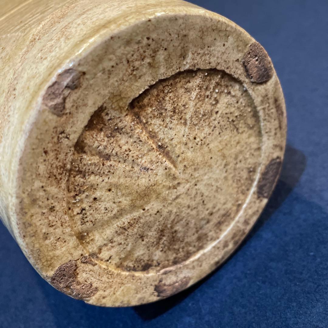 時代物「黄瀬戸」の『菱形 細水指』古箱付　水指　茶道具　細水指