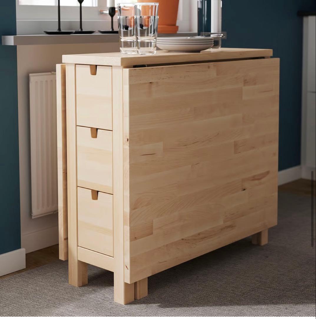 8SAM55 NORDEN ノールデン ゲートレッグテーブル バーチ