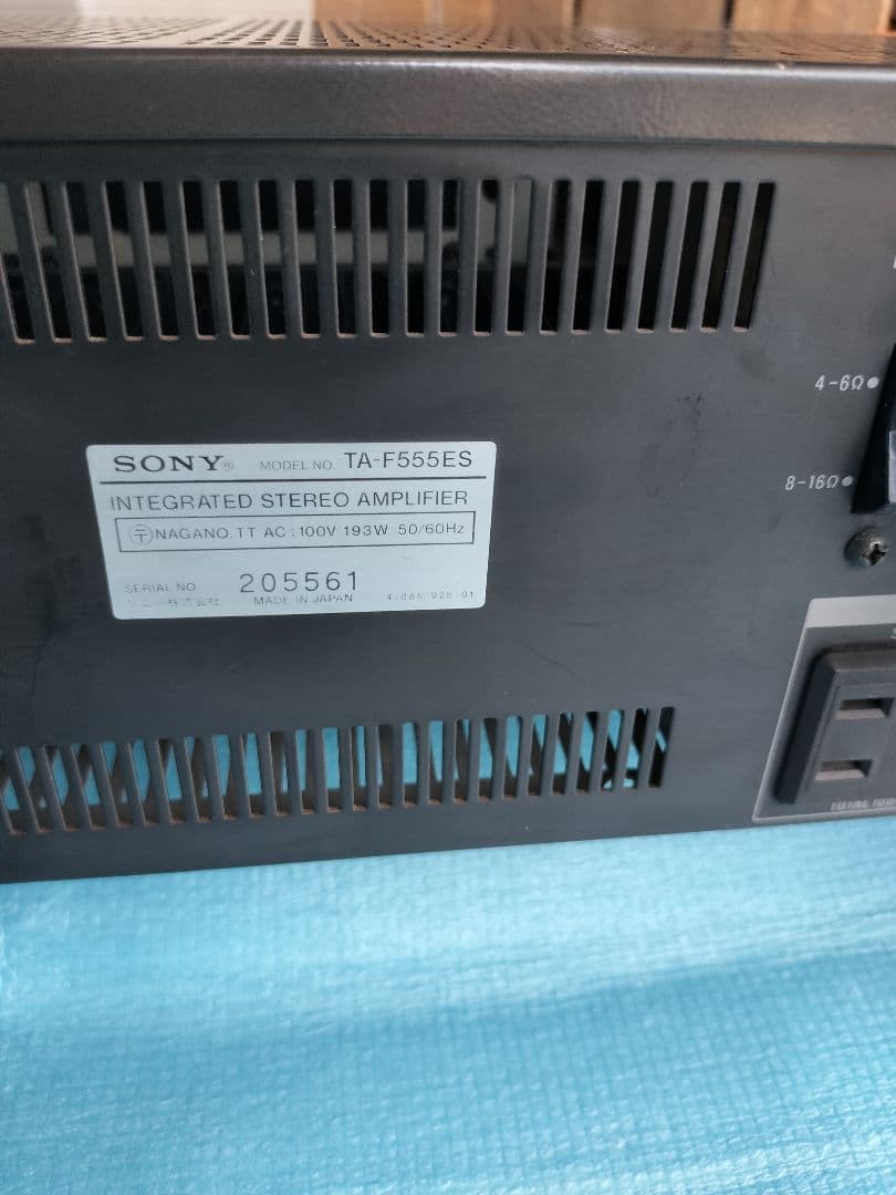 SONY　ＴＡーＦ５５５ＥＳ　プリメインアンプ　　動作確認品