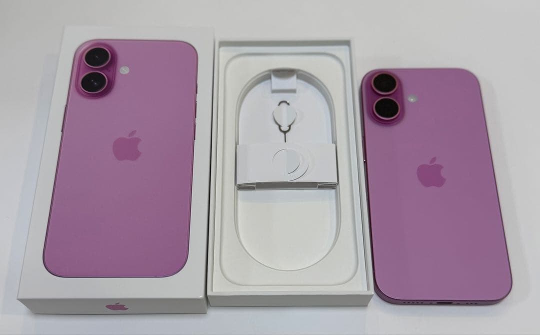 ［美品］iPhone 16, 128GB, ピンク, Simフリー