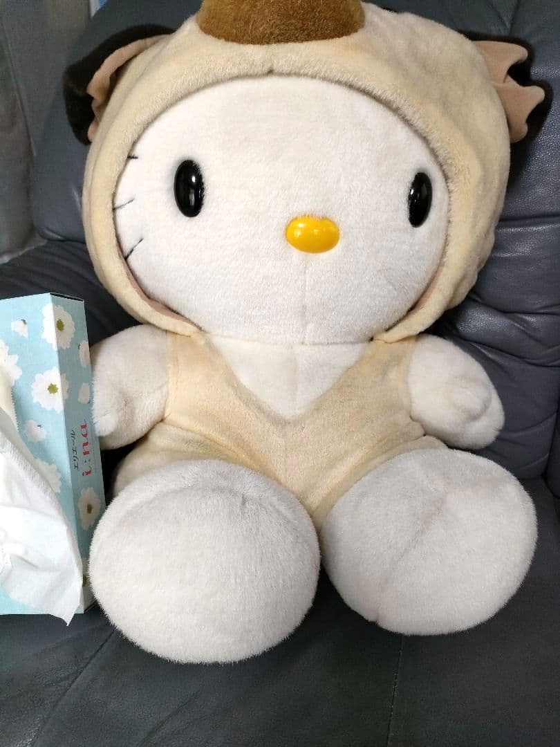 ハローキティレトロ 犬フード 着ぐるみ　ぬいぐるみ 特大サイズ