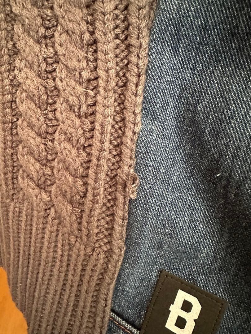 ジャケット・アウター BAGARCH KNIT COMBI DENIM JKT