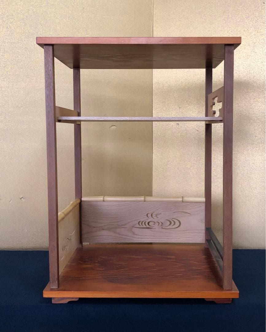 《レ》鵬雲斎好写 行雲棚 組立式 塗師川瀬表完作 作歴 共箱 251024い6